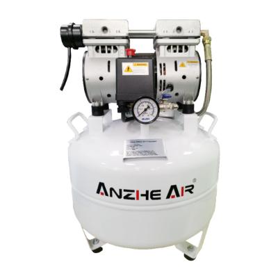 China Silent Dental Metal One Drive 32L One Oilless 70L/min Oil Free Air Compressor for sale