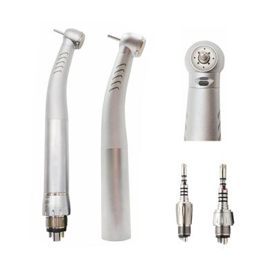 China Metal LED Turbine 4 Jet Water Jet Ka Vo Quick Coupling High Speed ​​Dental Fiber Optic Handpiece Compatible Type for sale