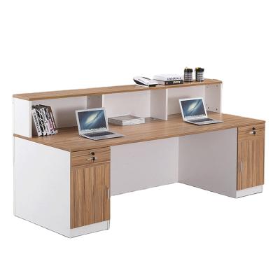 China High Quality Cheap Foldable Modern Desk Customization White Reception Desk Design for sale