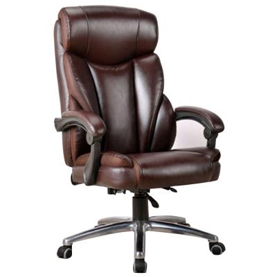 China (Size) Executive Office Adjustable Chair With Lumbar Support Arm Chair Executive Leather Chair for sale