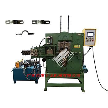 China Hydraulic Steel Automatic Machinery Repair Shops Pipe Clamp Machine With Punch Hole for sale