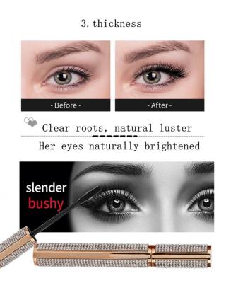 China Logo Printed Eye Lashes Oil Waterproof Free Fiber Mascara Organic Vegan for sale