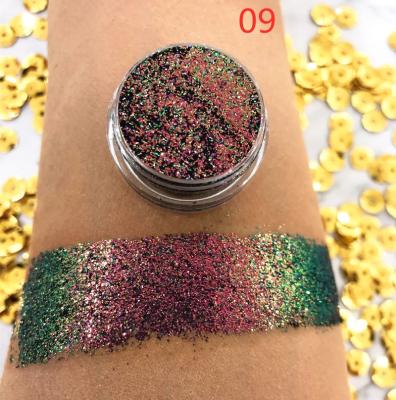 China Vegan Dye Custom Color Changing Chameleon Chameleon Multichrome Organic Eyeshadow High Waterproof Custom for sale