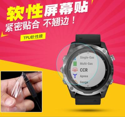 China Super Clear Explosion-proof Soft Smart Watch Hydrogel TPU Screen Protector Soft Film For Garmin Descent Mk 2 52mm/Mk2i for sale