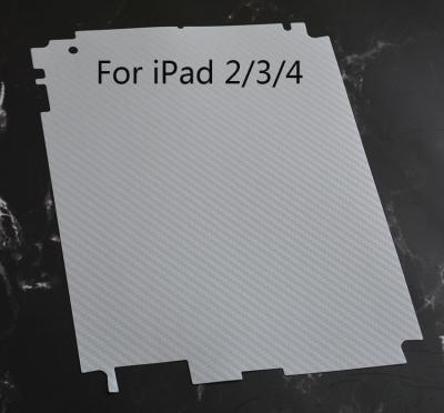 China Tablet Vinyl Carbon Fiber Back Skin Sticker Protective Film For Apple iPad 2 3 4 for sale