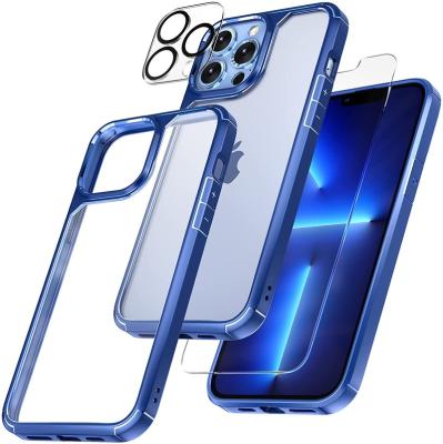 China Aihui shockproof [3 in 1] specially designed for customers with protective film + lens film shock proof phone case for sale