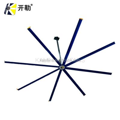 China Warehouse 24ft diameter 8 blades factory use hvls fans industrial cooler air floor fan for sale