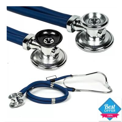 China Medical Devices High Quality Dual-Use Fetal Professional Stethoscope Double Tube Heart Rate Stethoscope Double Tube Stethoscope for sale