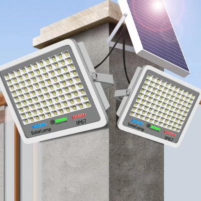 China Garden Led Light Double Head Solar Floodlight 30w 65W 100w 200W 300W Solar Flood light Outdoor Garden Lamp for sale