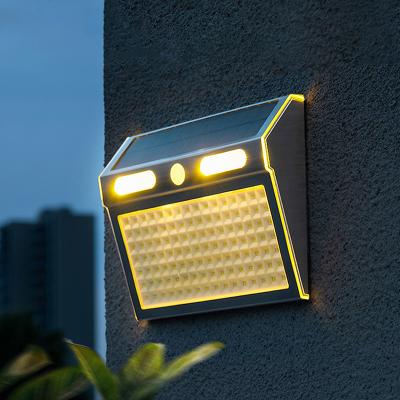 China Garden out door solar wall lights powered outdoor waterproof garden white warm color lamp solar led street Wall light for sale