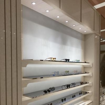 China Fashion wooden eyewear display rack eyewear frame display sunglass display showcase for sale