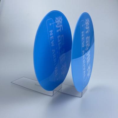 China Supermarket PVC Label Display Stand Packing Plastic Talkers Barkers For Promotion for sale