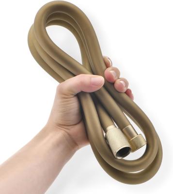 China Briskspring Flexible Silicone Shower Hose in Brushed Gold for sale