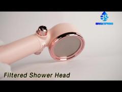 Handheld Filtered Shower Head 6.2L/Min Dechlorinated High Pressure