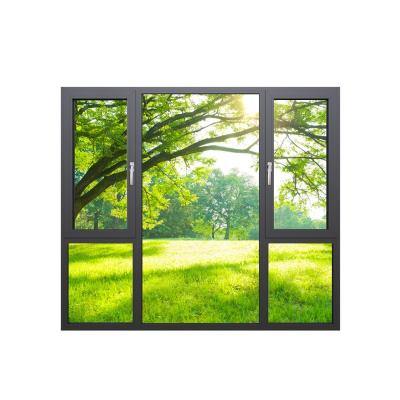 China High Quality Office Good Price Stained Glass Swing Window Passive Tilt-Turn Aluminum Window for sale