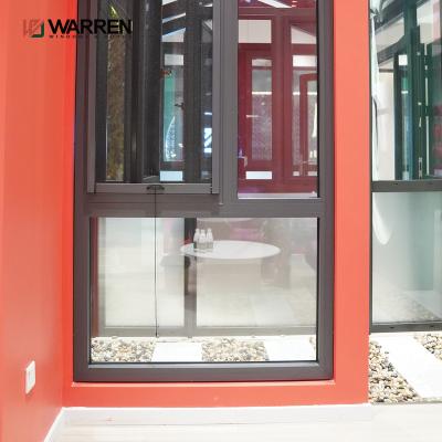 China Factory Wholesale Price Swing Casement Aluminum Frame Curtains Window Operator Windows American Standard for sale