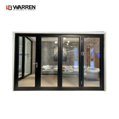 中国 Bi-Fold Waterproof Interior Doors Glass Folding Partition For Office Meeting Room Shopping Mall 販売のため