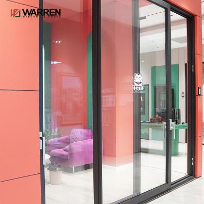 China China Custom Made High Quality Aluminum Rail Waterproof Double Sliding Glass Double Sliding Door Slim Elevator zu verkaufen