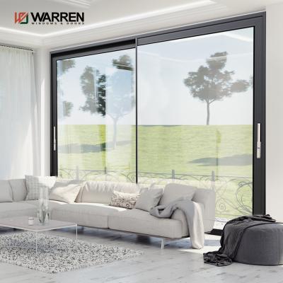 China Large Aluminum Sliding Glass Door Soundproof Quality Waterproof Choice Glass Sliding Door Te koop