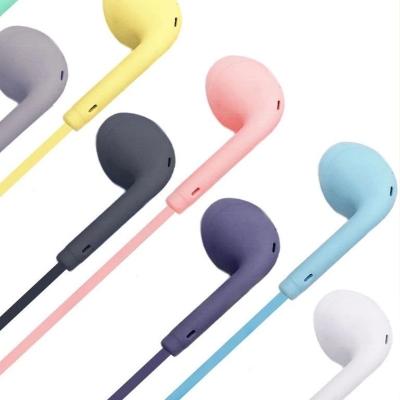 China 4D Preminum Sound Bass Macaron Colors 3.5mm Super Bass Stereo HD Wired Headphones Sports Earphone Waterproof Mini Music Headsets For iPhone Samsung Xiaomi for sale