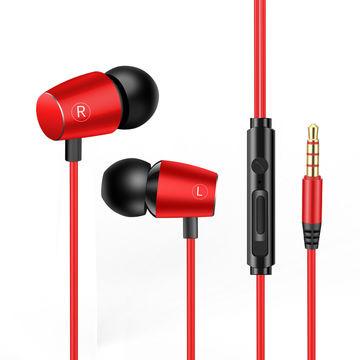 China Custom In-Ear Sports Stereo Handsfree 3.5mm Mini Headphones Control Wired Earbuds for sale