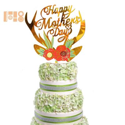 China For Monogram Birthday Wedding Cake Topper 3D Art Printing Acrylic Cake Topper Happy Birthday Cake Decoration Cake Topper for sale