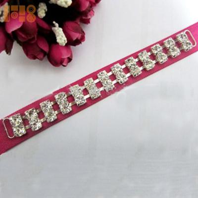 China High Quality Nickel Free Two Row Bikini Rhinestone Connector Chain for sale