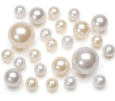 China Mix Sizes Assorted Color Flat Back Plastic Round Pearl Beads For Jewelry Accessories for sale