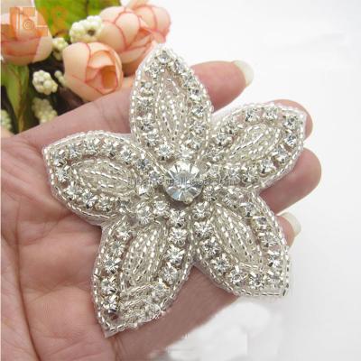 China Bags Fashion Applique Bridal Trim With Rhinestone For Wedding Dresses for sale