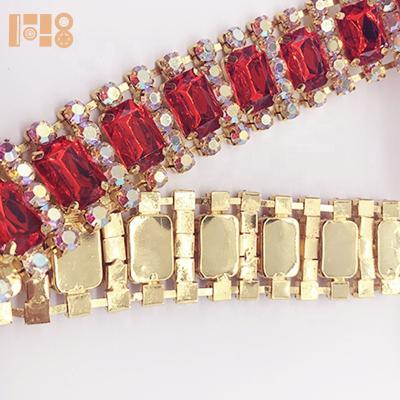 China Bags 2021 Rhinestone Chain Balance Chain Trim With Crystals For Carnival Costume Decoration Wholesale for sale