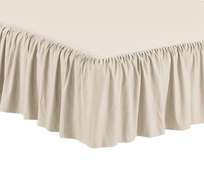 China WASHABLE Bedskirt Sheet Set Ruffles Fabric Top And Bottom Drop 15 Inch New High Quality Microfiber For Hotel And Home for sale