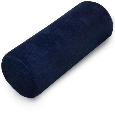 China Anti-Apnea Bamboo Round Roll Cylinder Cervical Bolster Pillow With Removable Washable Cover Designed For Neck Head Back And Legs for sale