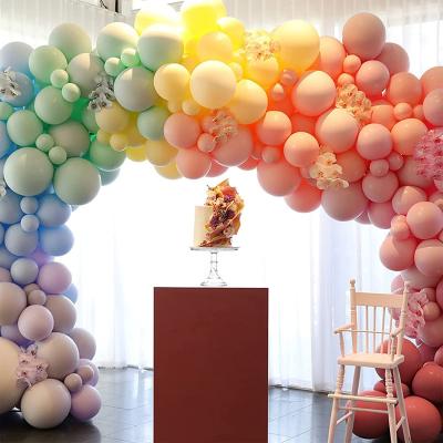 China Hot Sale Matte Pastel Latex Air Balloons Birthday for Balloon Garland Arch DIY Party Decoration for sale