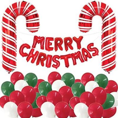 China 2021 Hot Selling Christmas Decoration Amazon Merry Christmas Day Decoration Foil Cartoon Balloons Christmas for sale