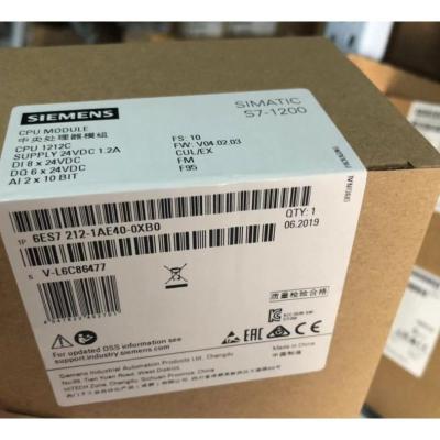 China 6ES7212-1BE40-0XB0 SIMATIC S7-1200 CPU 1212C Compact CPU Controller Module Siemens 6ES7212-1BE40-0XB0 for sale