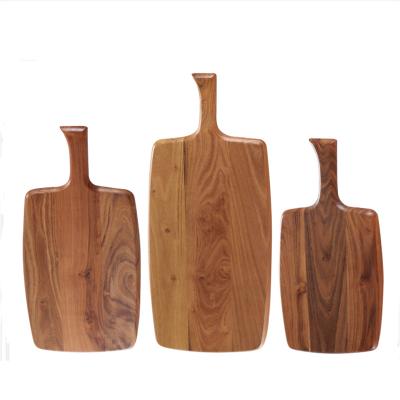 China Viable Ready Stock Pallet Shape Chopper Premium Acacia Wood Cutting Board Wholesale for sale