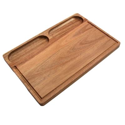 China 2022 Hot Seller Sustainable Rectangle Wooden Cutting Board With Juice Groove For Kitchen Ware Board for sale