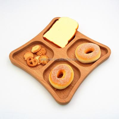 China Factory Price Sustainable Hot Selling Food Tray Wood Tray Serving Tray Oak Wood for sale