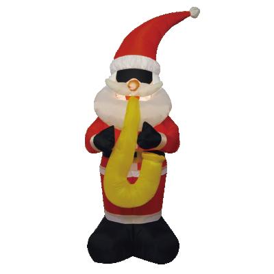 China Polyester Fiber 6 Feet New Design 180cm Christmas Waterproof Inflatables Santa Clause Christmas Inflatable Outdoor Decoration for sale