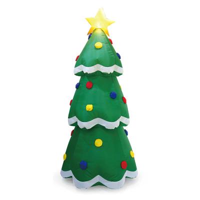 China 8ft Inflatable Star Christmas Tree Decoration Inflatable Christmas Tree Green 240CM Ornaments Christmas Decor Trees for sale