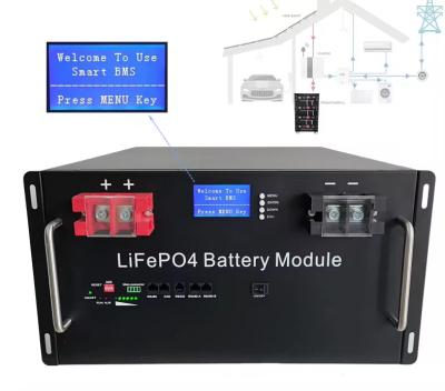 China Rechargeable Solar Powered 48v 300ah Lifepo4 Battery 100ah 200ah 5KWH 10KWH for sale