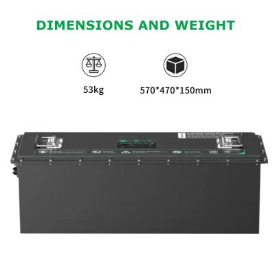 China Rechargeable 12.8V 400Ah Lifepo4 Lithium Ion Caravan Battery Deep Cycle For RV for sale