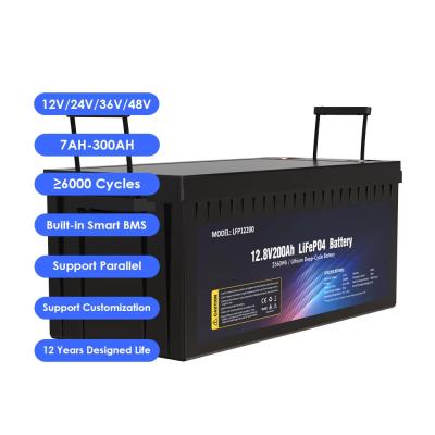 China Submarine 12V 300AH LiFePO4 Lithium Ion Battery For Camping RV Motorhome for sale