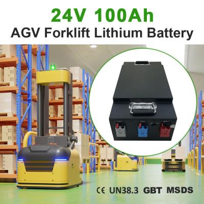 China Anpassbares 24V 48V AGV wiederaufladbares Zug-Forklift-Batteriesatz für Schwerlastanwendungen zu verkaufen