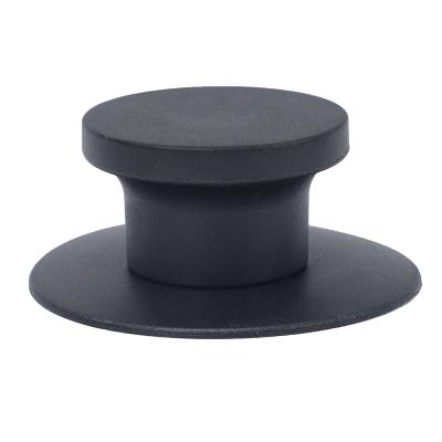 China Viable Heat Resistant Black Handle Knob Glass Jar Lid Pot Lid Knobs for sale