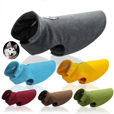 China Hot Sale Custom Stocked Multi Colors Pet Clothes 100% Reversible Fleece Dog Vest for sale