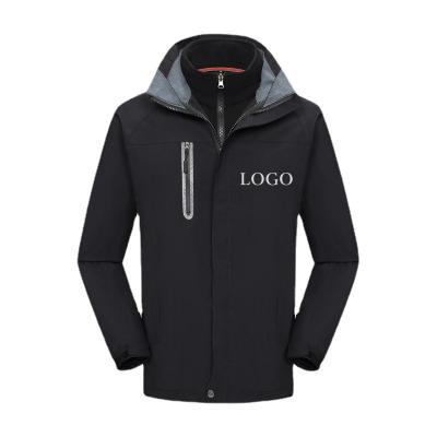 China Custom New High Quality QUICK DRY Polyester Waterproof Fabric Thick Warm Two Piece Hooded Jackets for sale