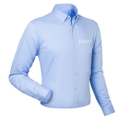 China Anti-pilling Custom A high quality business shirt suitable for formal occasions long sleeve men dress shirts for sale