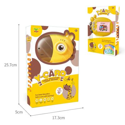 China Educational Toy Brain Game Imparare Children's First Educational Giraffe Card Reader with 60 cards120 learning content for sale