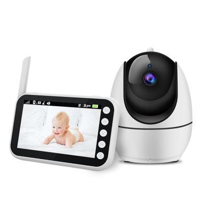 China New Wireless PAN-TILT Baby Monitor 4.5Inch HD720P Night Vision with Two Way Baby Camera Transceiver LCD Display Baby Monitor Camera for sale